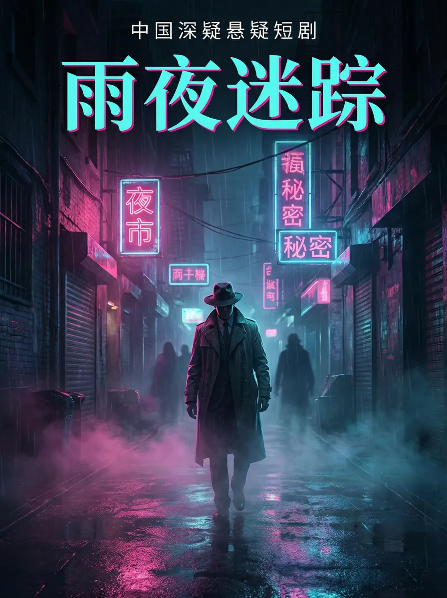 深度开发1v3po 悬疑追踪短剧 - 雨夜迷踪海报